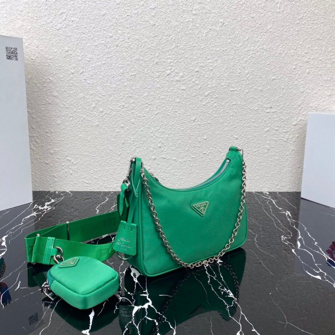 Prada Re-Edition 2005 Nylon Bag mint green - Image 1