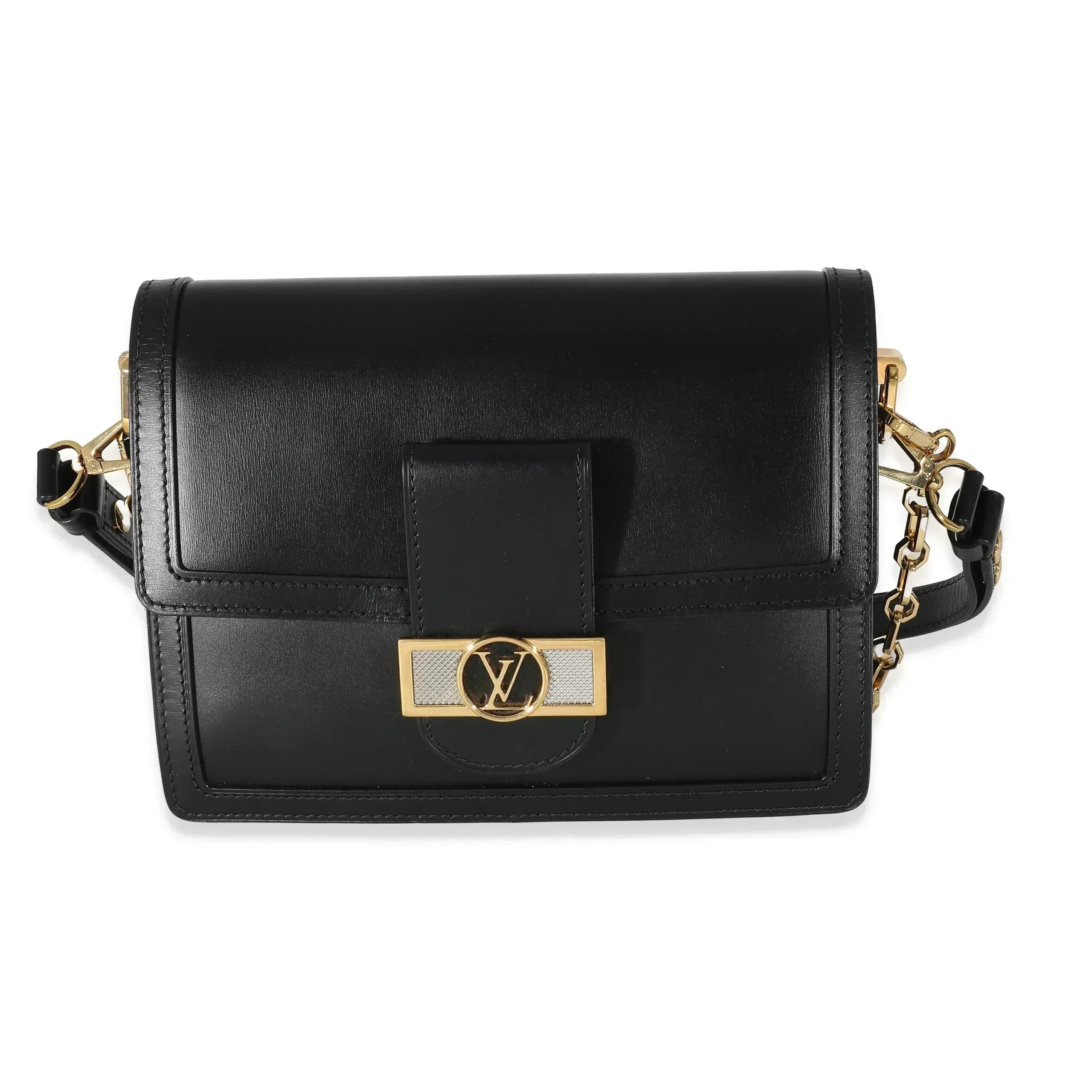 LV DAUPHINE MM Black smooth - Image 9