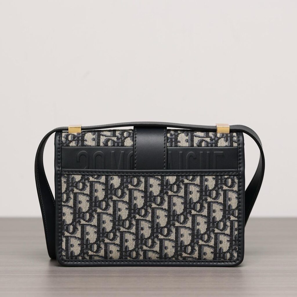 Dior 30 Montaigne Bag Oblique Blue Jacquard