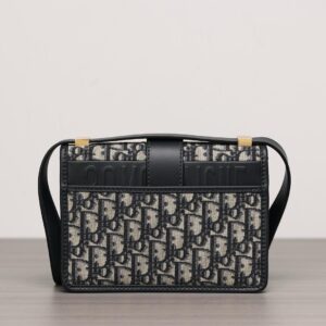 Dior 30 Montaigne Bag Oblique Blue Jacquard - Image 2
