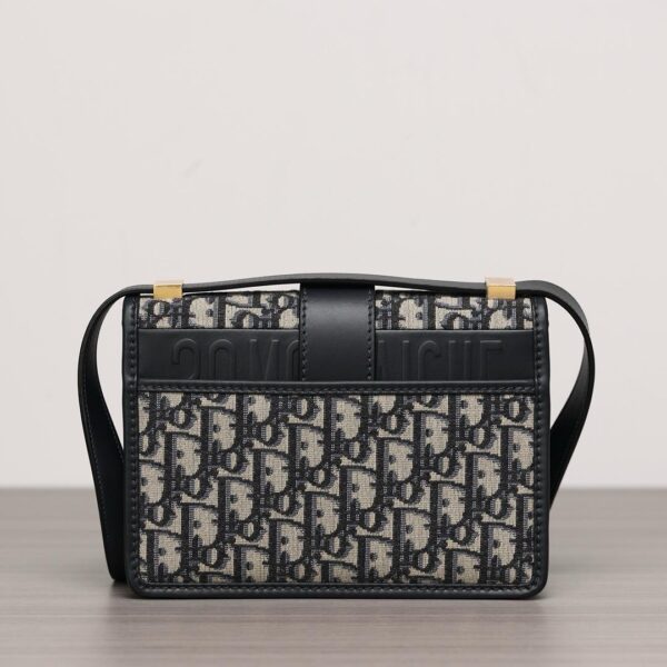 Dior 30 Montaigne Bag Oblique Blue Jacquard
