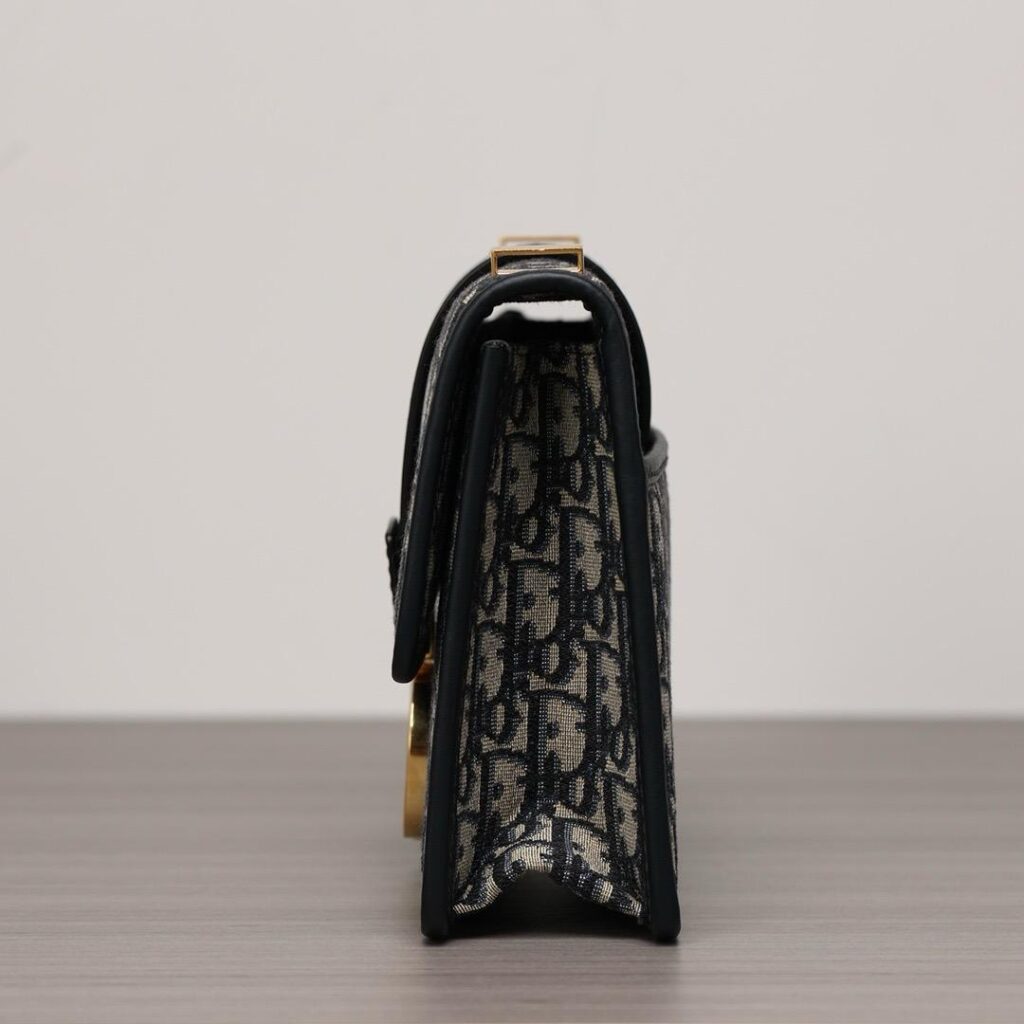 Dior 30 Montaigne Bag Oblique Blue Jacquard