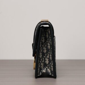 Dior 30 Montaigne Bag Oblique Blue Jacquard - Image 4