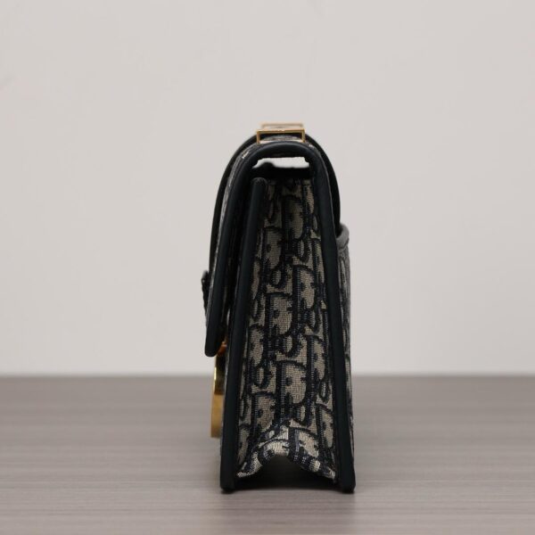 Dior 30 Montaigne Bag Oblique Blue Jacquard