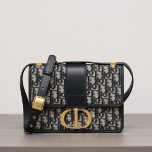 Dior 30 Montaigne Bag Oblique Blue Jacquard - Image 6