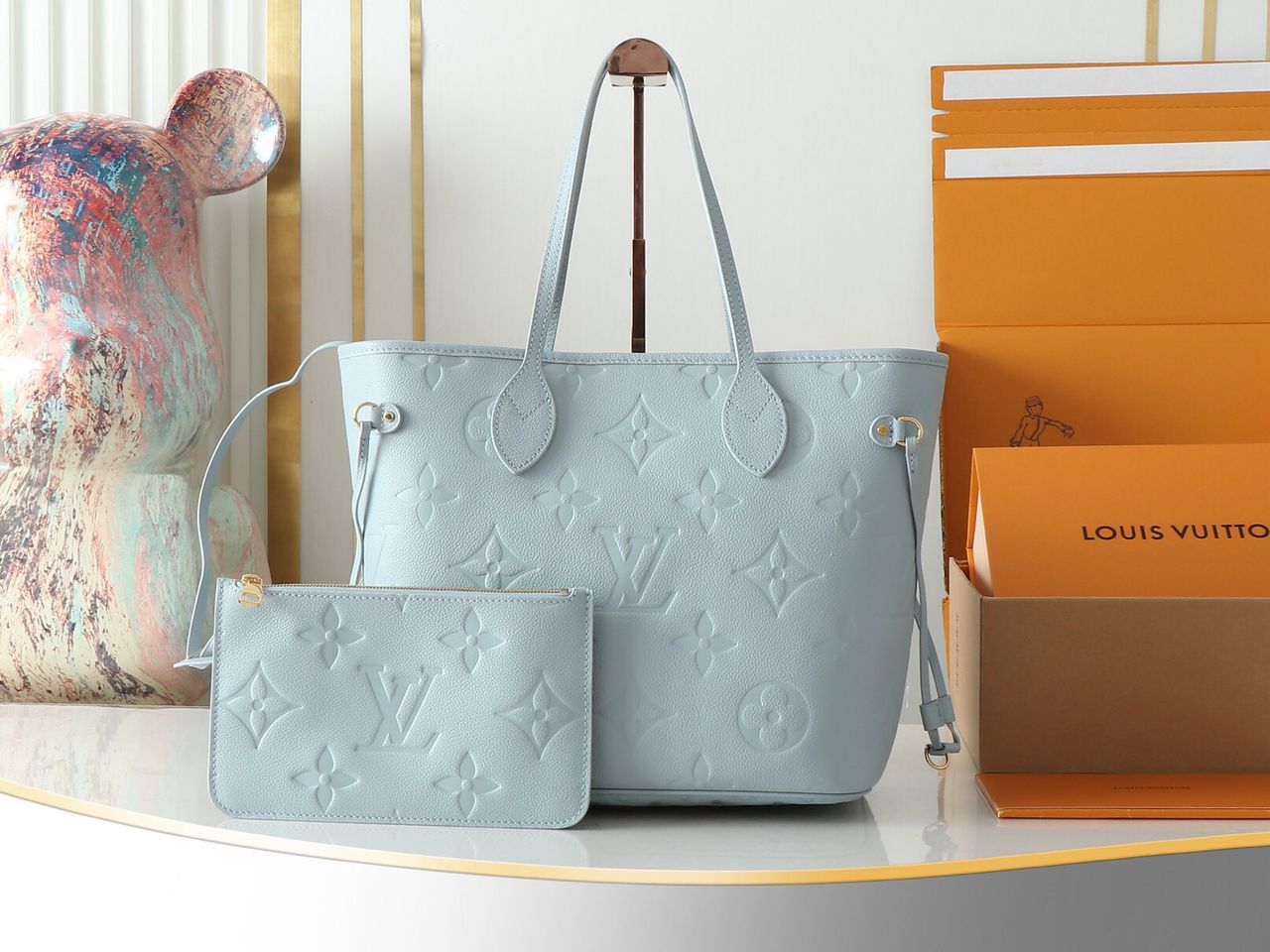 Louis Vuitton Neverfull MM Blue Hour - Image 1
