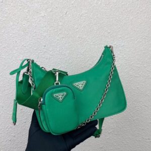 Prada Re-Edition 2005 Nylon Bag mint green - Image 2