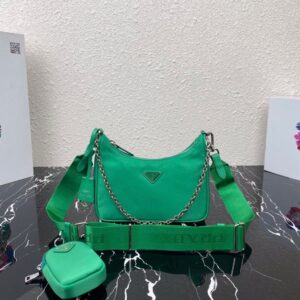 Prada Re-Edition 2005 Nylon Bag mint green - Image 3