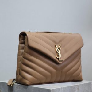 YSL Loulou Small Bag Beige Brown