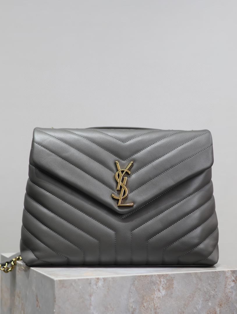 YSL Loulou Small Bag Gray - Image 1