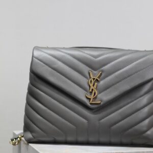 YSL Loulou Small Bag Gray - Image 2
