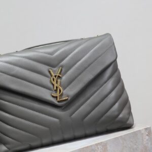 YSL Loulou Small Bag Gray - Image 3