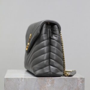 YSL Loulou Small Bag Gray - Image 4