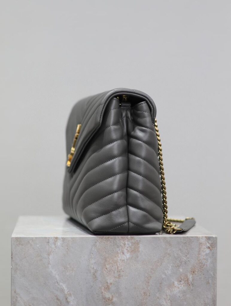 YSL Loulou Small Bag Gray