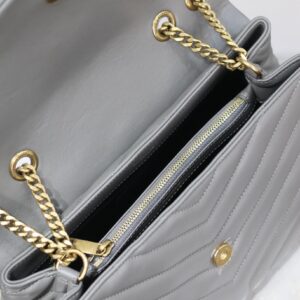 YSL Loulou Small Bag Gray - Image 8