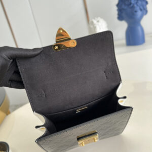 LOUIS VUITTON Noir Monogram Vernis Leather Spring Street NM Bag - Image 3