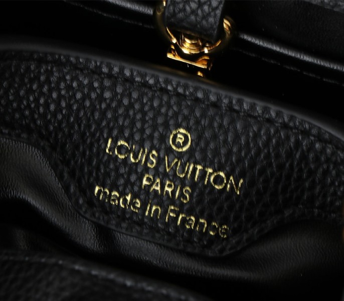 Louis Vuitton Capucines BB Top Handle Bag – Black Taurillon Leather - Image 6