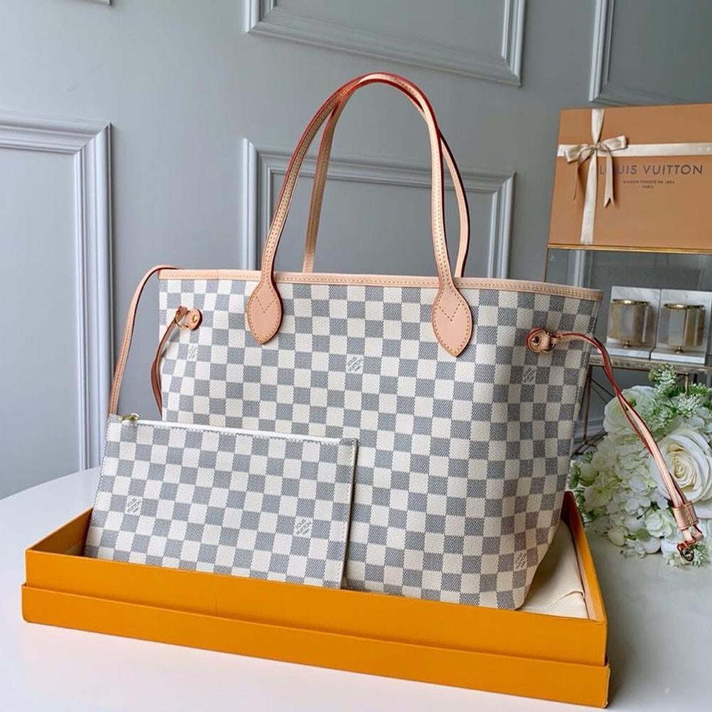 Louis vuitton NEVERFULL MM damier azur Beige - Image 1
