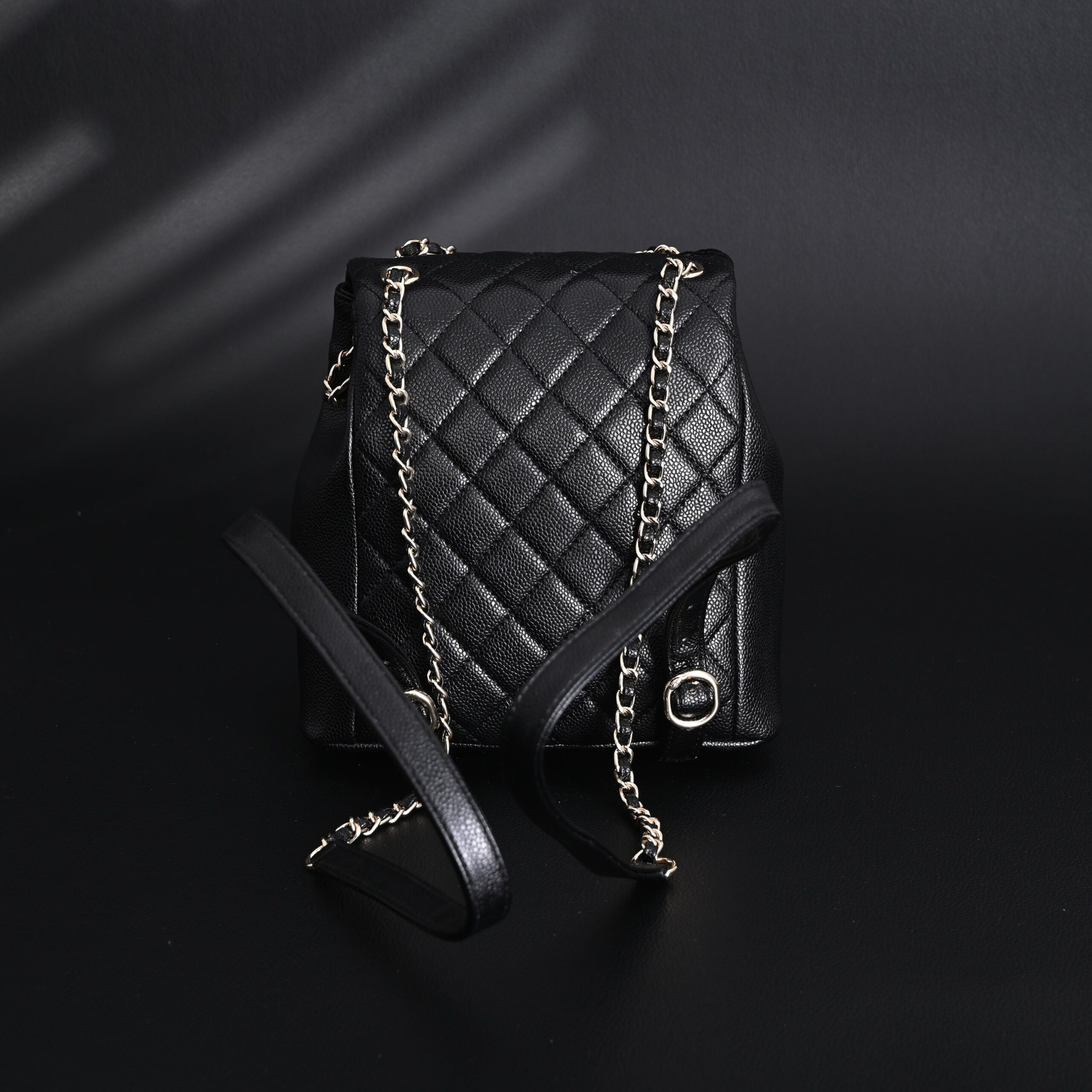 Chanel Duma Backpack – Black Quilted Lambskin with Gold-Tone Hardware (24A Collection) - Image 6