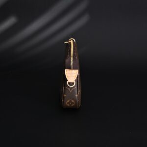 Louis Vuitton Pochette Accessoires Monogram Canvas Clutch Bag – Brown with Gold Chain (M82766) - Image 8