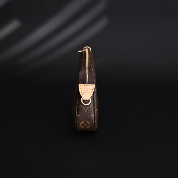 Louis Vuitton Pochette Accessoires Monogram Canvas Clutch Bag – Brown with Gold Chain (M82766)