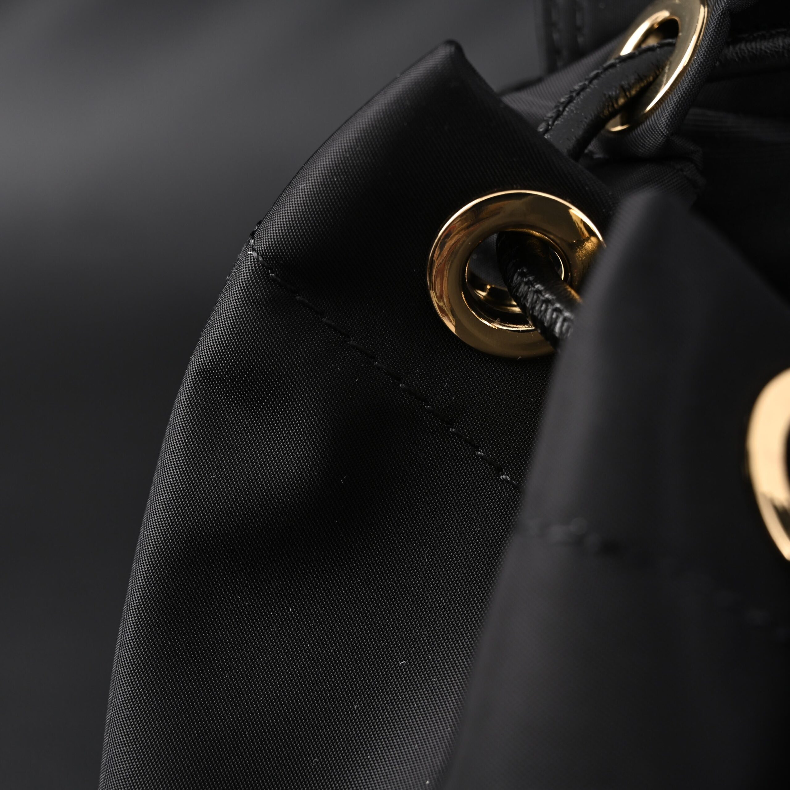 Burberry The Rucksack – Black Nylon & Leather Backpack with Gold-Tone Hardware - Image 9
