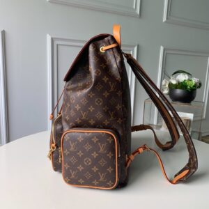 Louis Vuitton Trio Backpack Travel Bag M44658 Gold Chain Monogram LV - Image 6