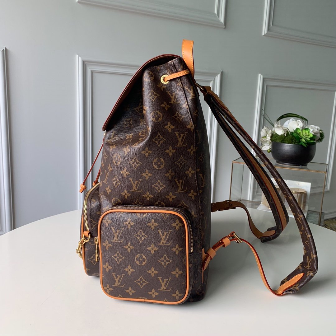 Louis Vuitton Trio Backpack Travel Bag M44658 Gold Chain Monogram LV - Image 6