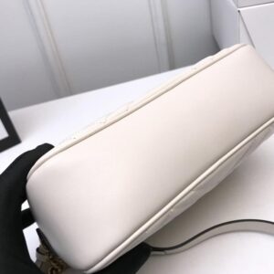 GG Marmont small matelassé shoulder bag white - Image 5