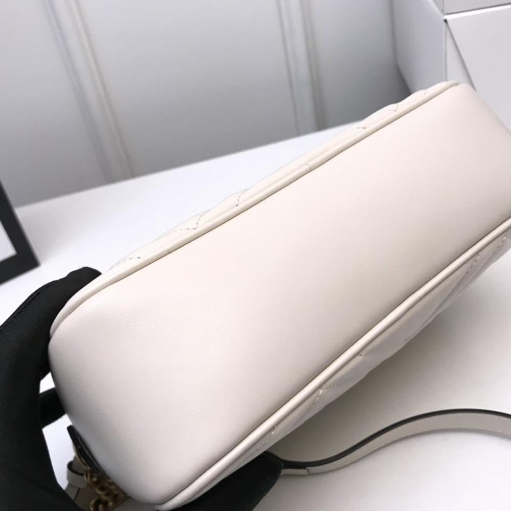 GG Marmont small matelassé shoulder bag white - Image 5