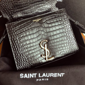 YSL Cassandra Mini Top Handle Bag Black - Image 7