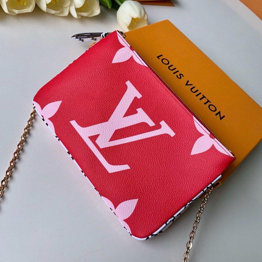 Louis Vuitton Monogram Giant Double zip pochette - Image 1