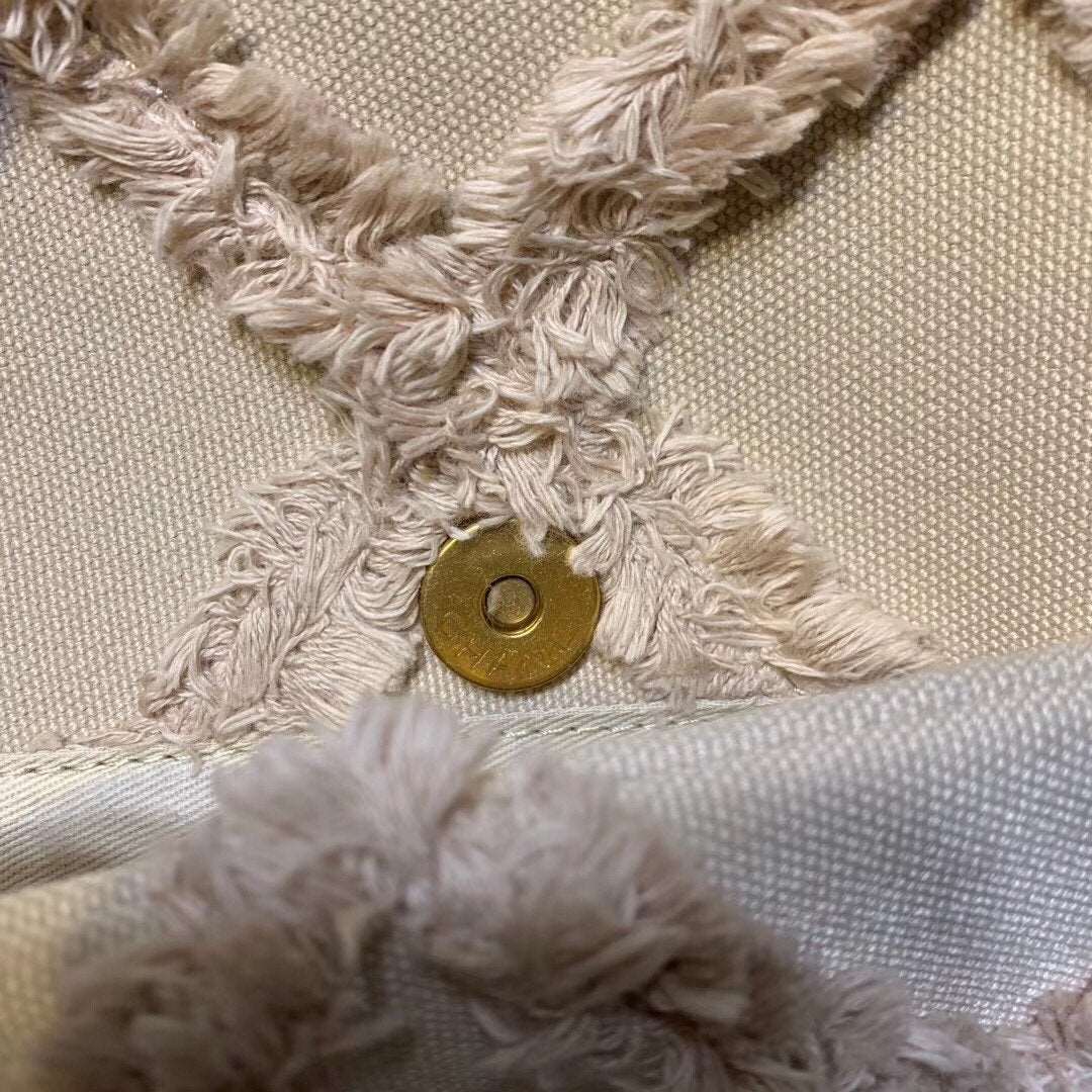 CHANEL 19 Medium Denim Flap Bag Beige - Image 6
