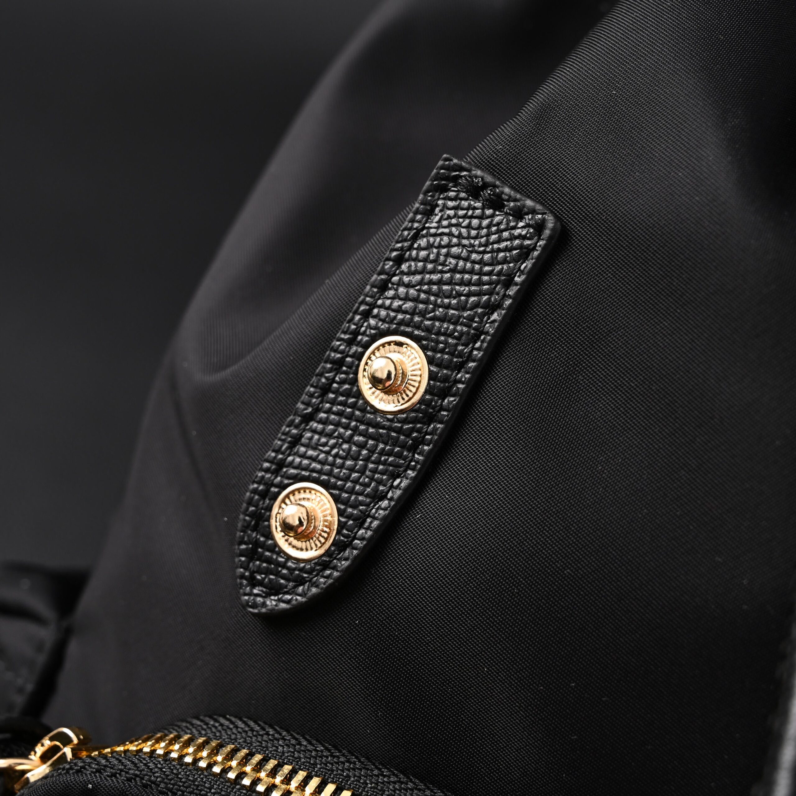 Burberry The Rucksack – Black Nylon & Leather Backpack with Gold-Tone Hardware - Image 10