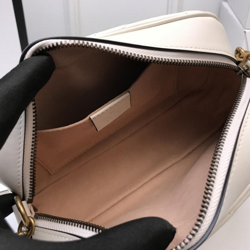 GG Marmont small matelassé shoulder bag white - Image 7