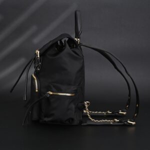 Burberry The Rucksack – Black Nylon & Leather Backpack with Gold-Tone Hardware - Image 12