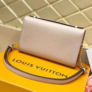 Lv Twist Chain Wallet Light Pink Grain Leather - Image 7