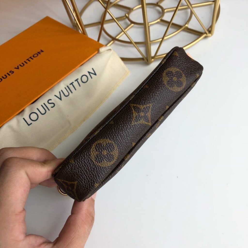 Louis Vuitton mini pochette accessoires on chain Monogram
