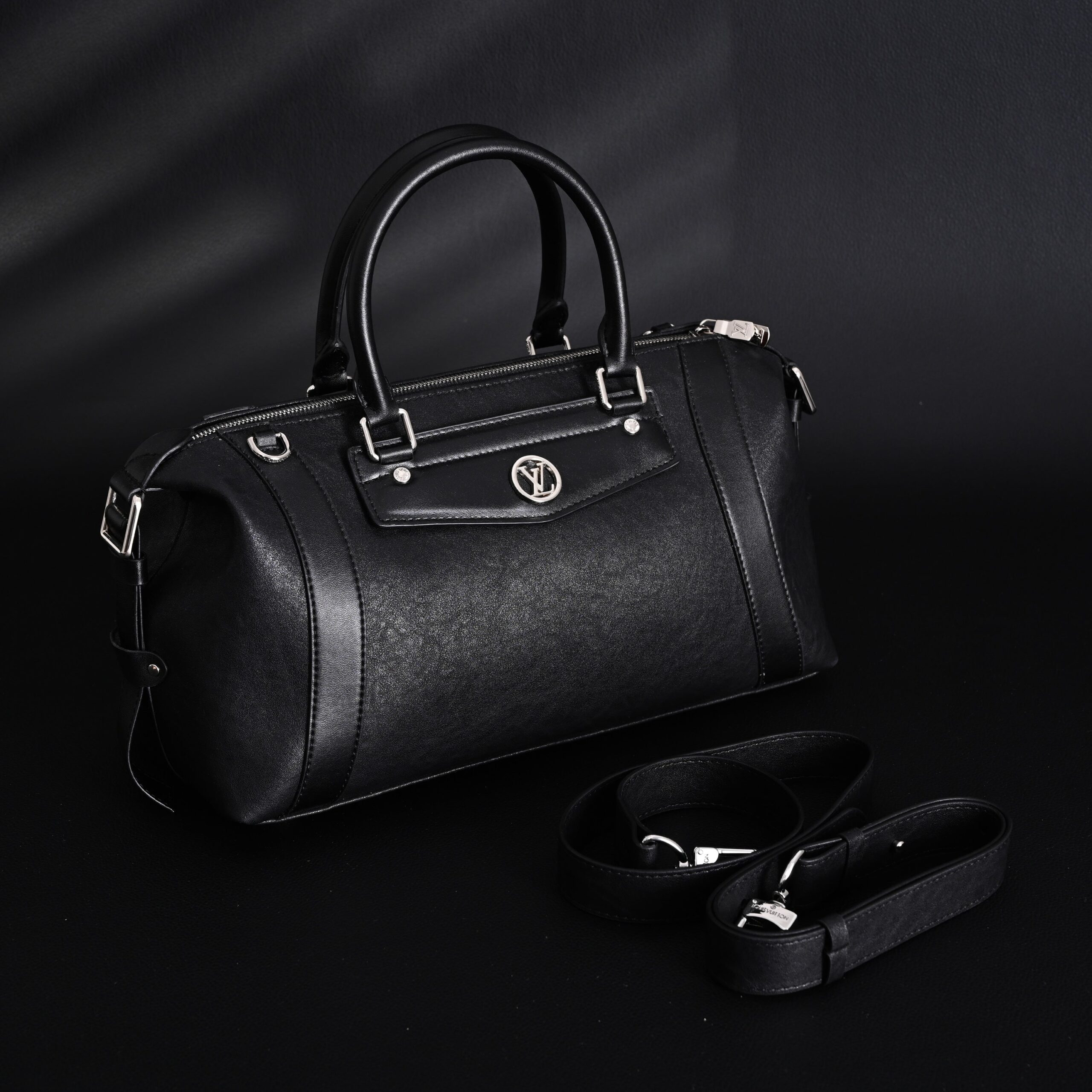 Louis Vuitton Nano Biker Bag in Black Lambskin Leather – Top Handle & Shoulder Carry (M14623) - Image 8
