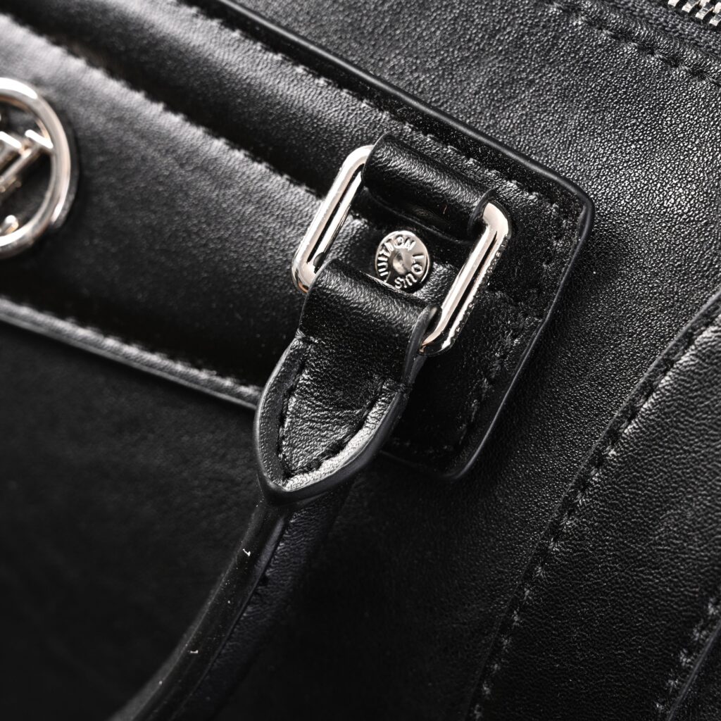 Louis Vuitton Nano Biker Bag in Black Lambskin Leather – Top Handle & Shoulder Carry (M14623)