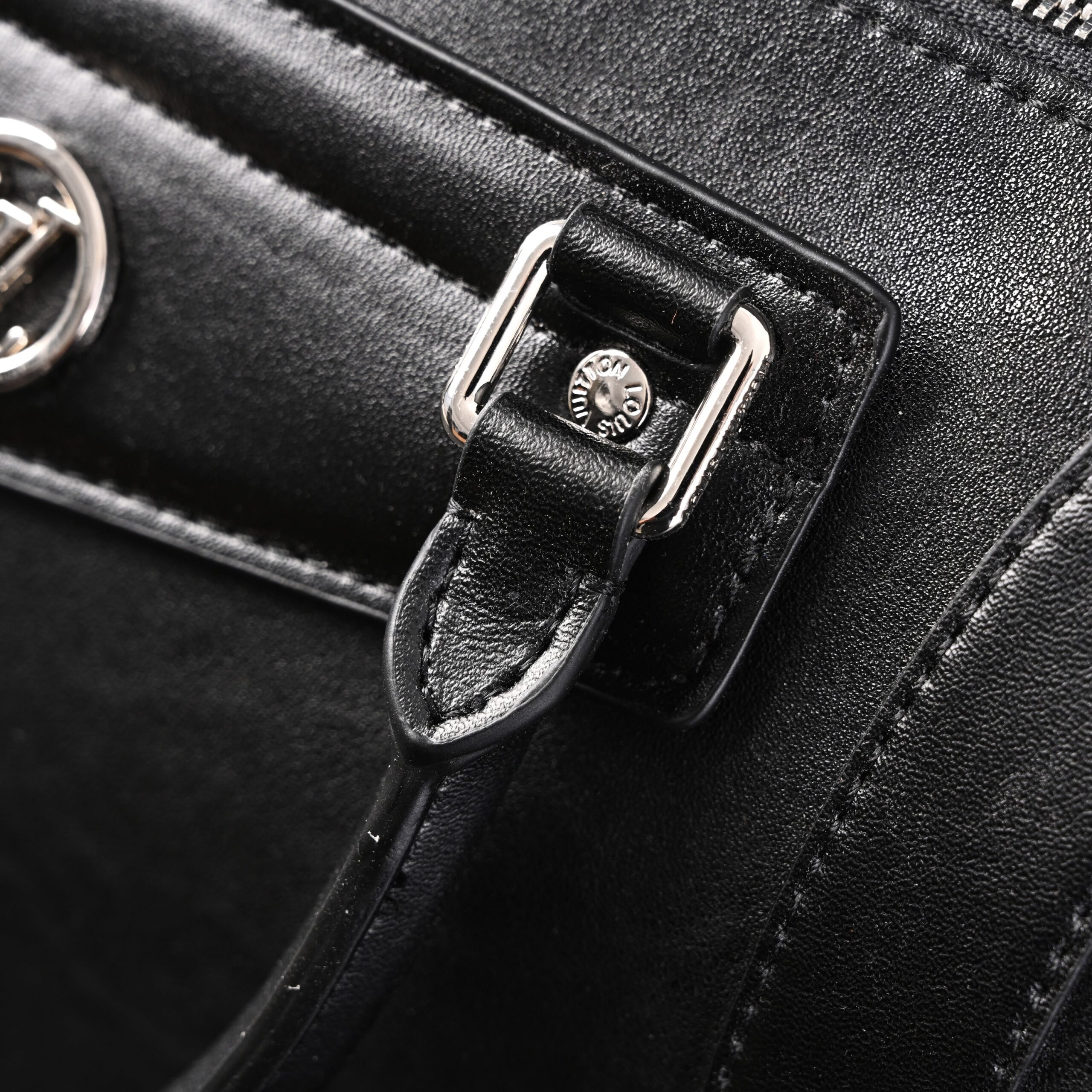 Louis Vuitton Nano Biker Bag in Black Lambskin Leather – Top Handle & Shoulder Carry (M14623) - Image 9