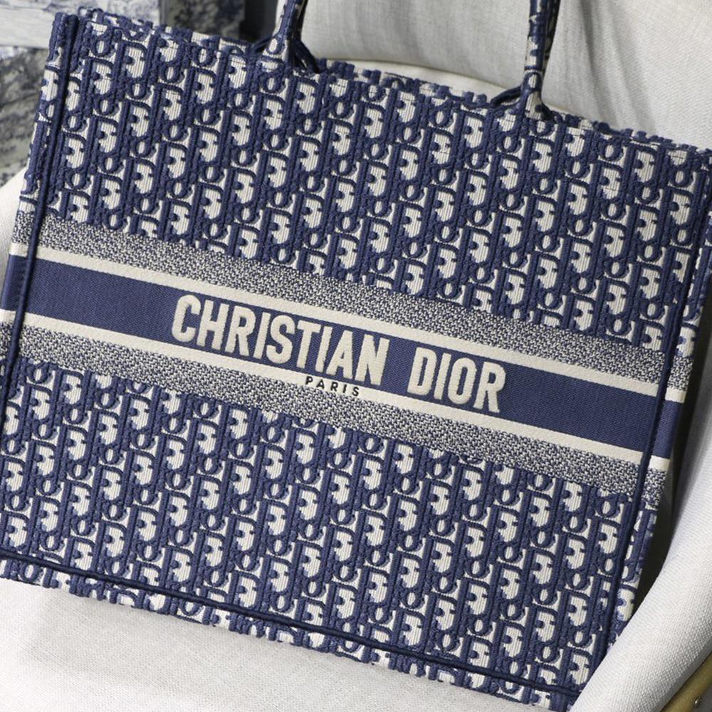 Dior Book Tote Blue - Image 8