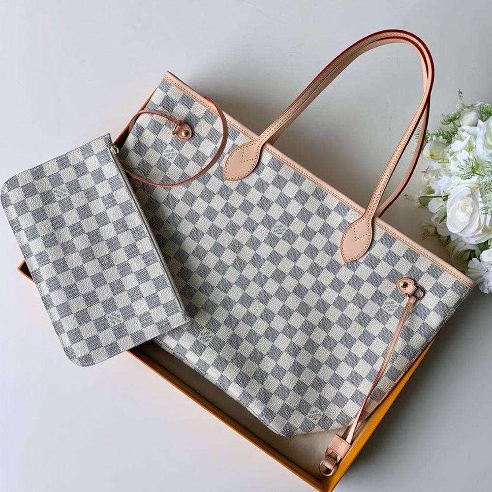 Louis vuitton NEVERFULL MM damier azur Beige - Image 7