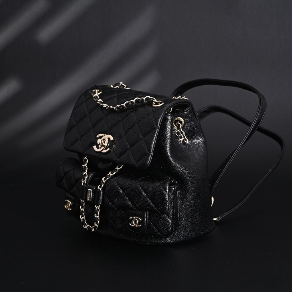 Chanel Duma Backpack – Black Quilted Lambskin with Gold-Tone Hardware (24A Collection)