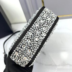 Prada Satin Tote Bag with Crystals - Image 7