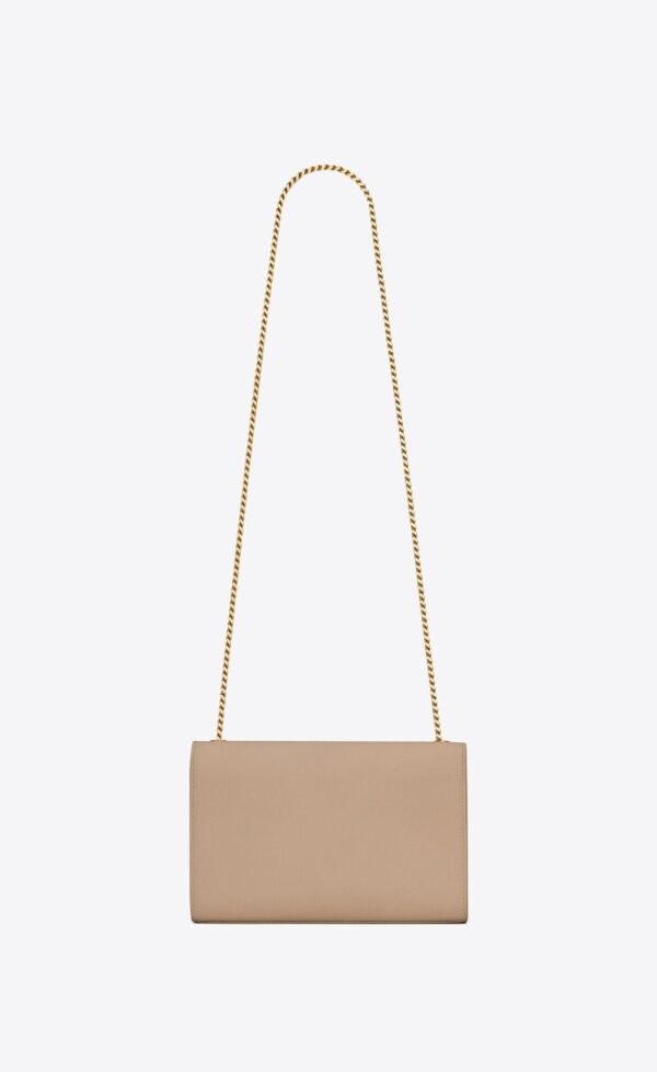 YSL Kate Medium Chain Bag In Grain De Poudre Embossed Leather