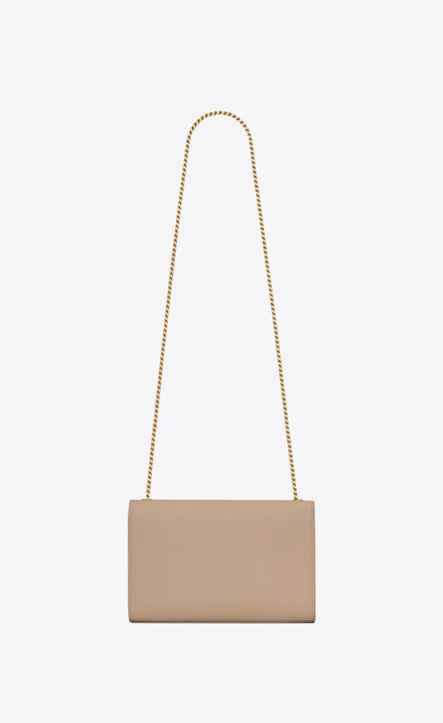 YSL Kate Medium Chain Bag In Grain De Poudre Embossed Leather