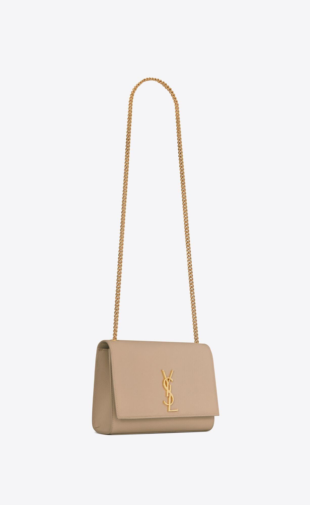 YSL Kate Medium Chain Bag In Grain De Poudre Embossed Leather - Image 2