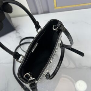 Prada Satin Tote Bag with Crystals - Image 3