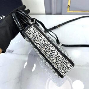 Prada Satin Tote Bag with Crystals - Image 5